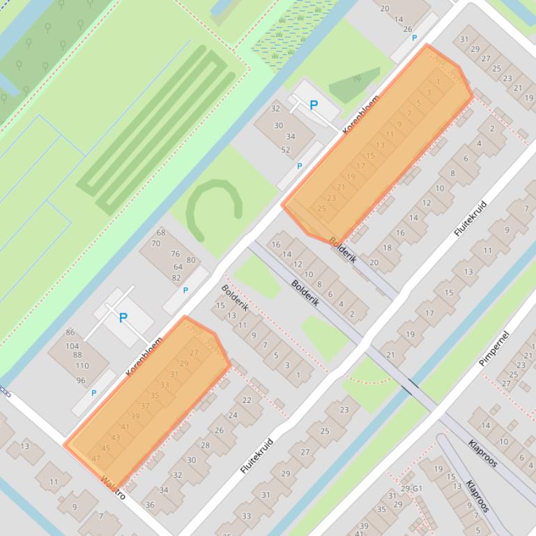 Kaart van postcodegebied 3641VN.