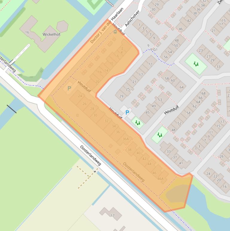 Kaart van postcodegebied 3641WJ.