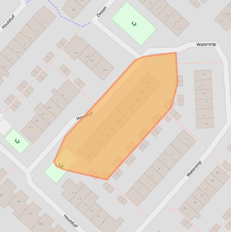 Kaart van postcodegebied 3641WK.