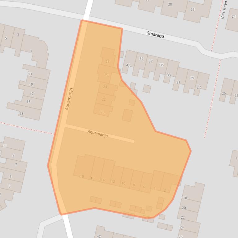 Kaart van postcodegebied 3641XG.