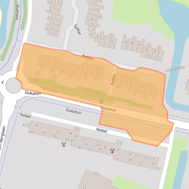 Kaart van postcodegebied 3641XS.