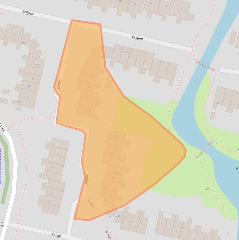 Kaart van postcodegebied 3641XW.