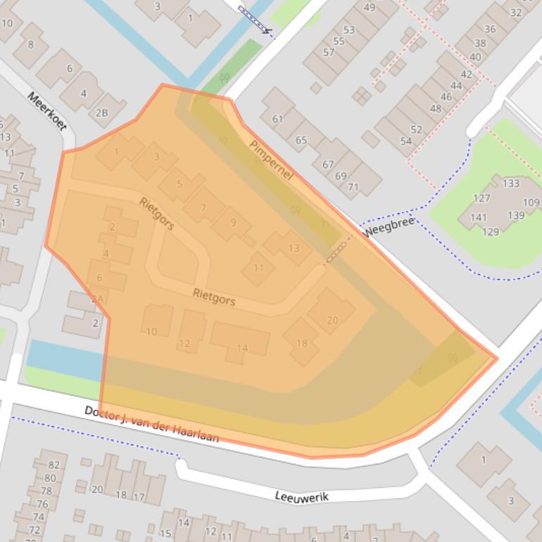 Kaart van postcodegebied 3641ZA.