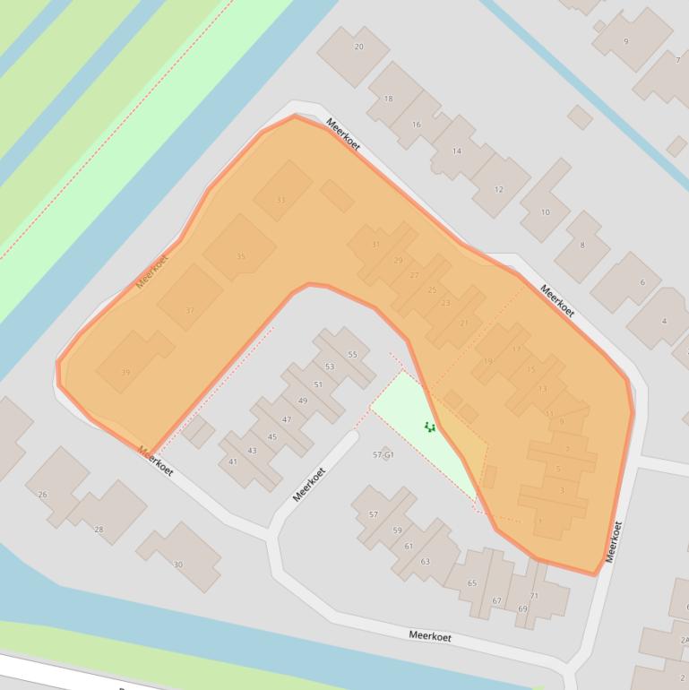 Kaart van postcodegebied 3641ZC.
