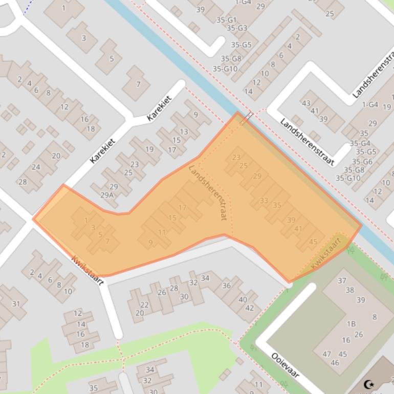 Kaart van postcodegebied 3641ZK.