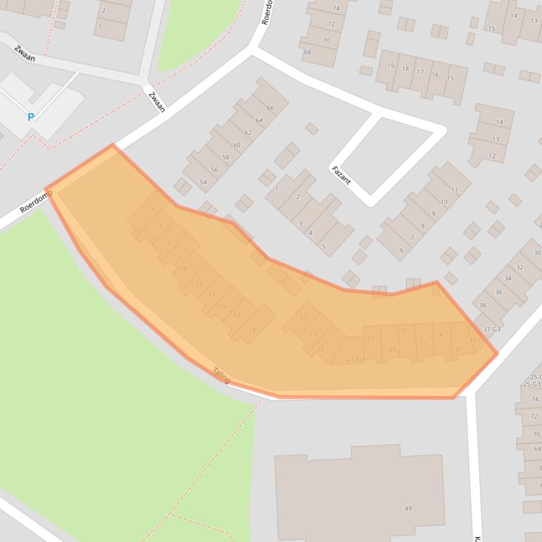 Kaart van postcodegebied 3641ZP.