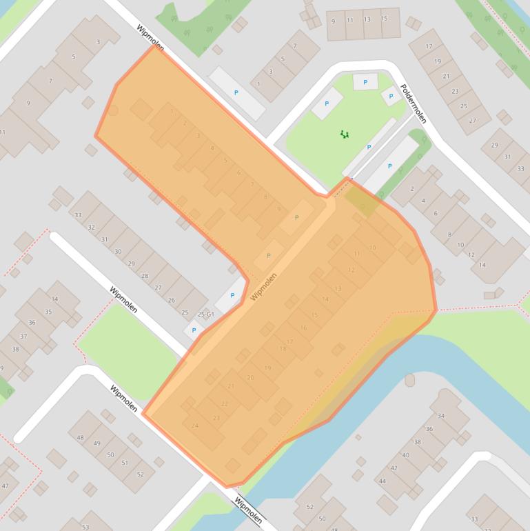 Kaart van postcodegebied 3642AC.