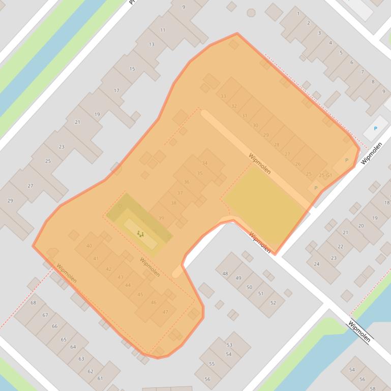 Kaart van postcodegebied 3642AD.