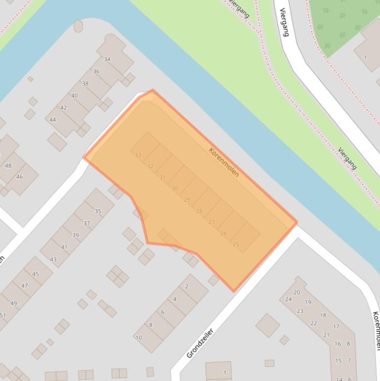 Kaart van postcodegebied 3642AH.