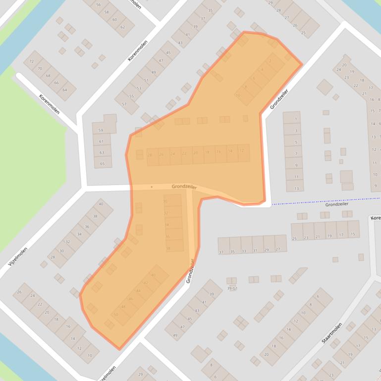 Kaart van postcodegebied 3642AM.