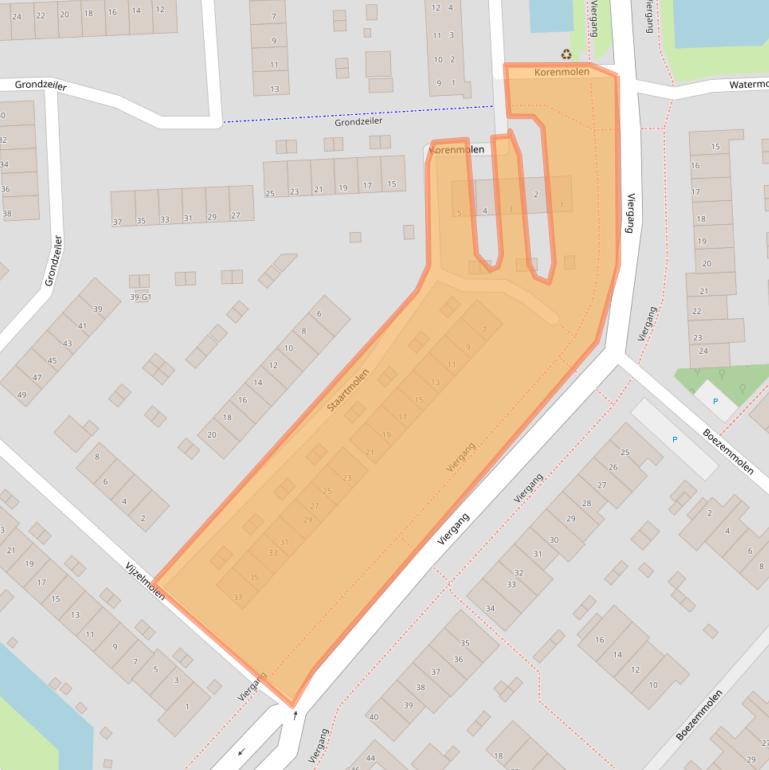 Kaart van postcodegebied 3642AN.