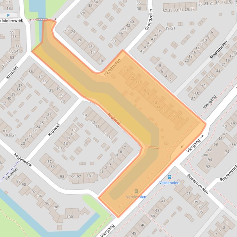 Kaart van postcodegebied 3642AR.