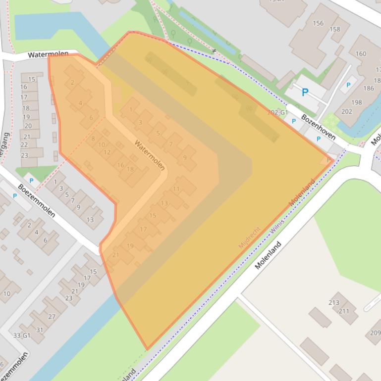 Kaart van postcodegebied 3642BA.