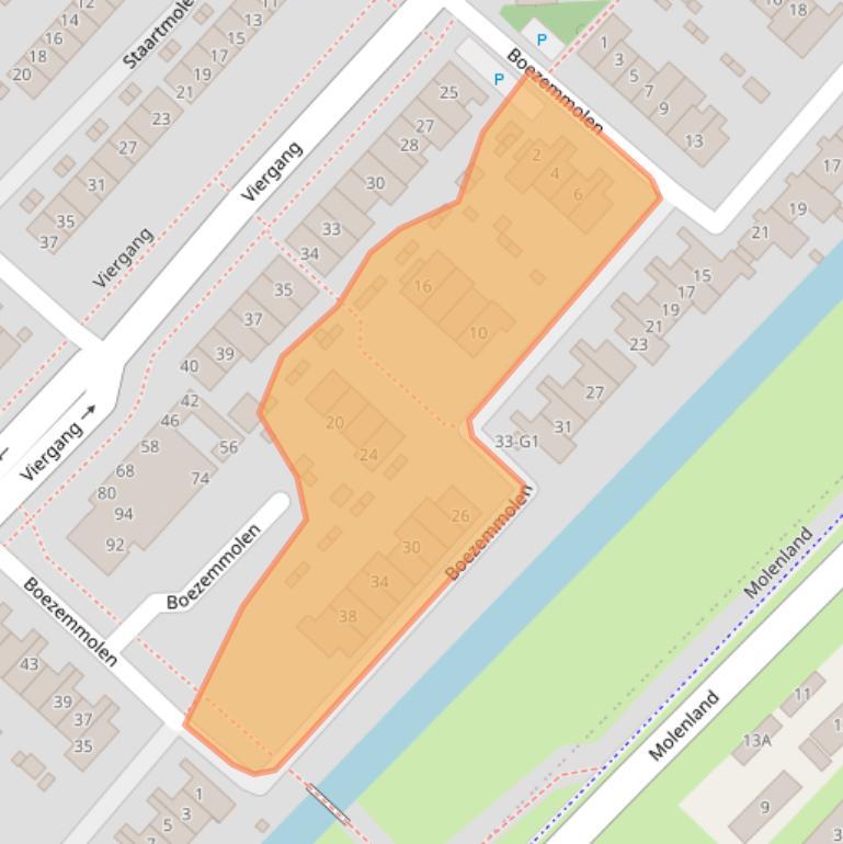 Kaart van postcodegebied 3642BC.