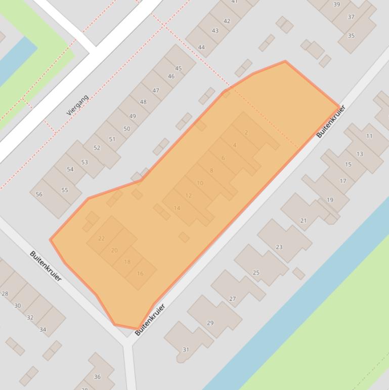 Kaart van postcodegebied 3642BH.