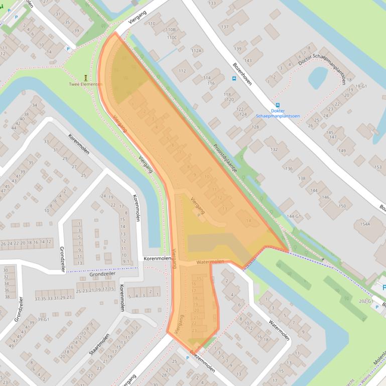 Kaart van postcodegebied 3642BJ.