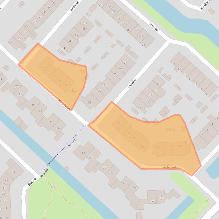 Kaart van postcodegebied 3642BP.