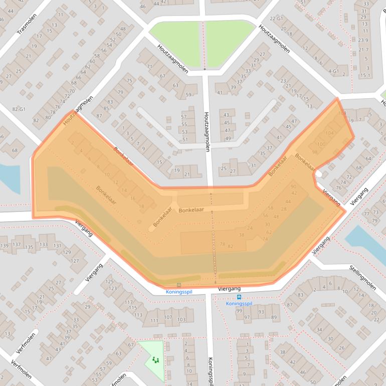 Kaart van postcodegebied 3642CP.