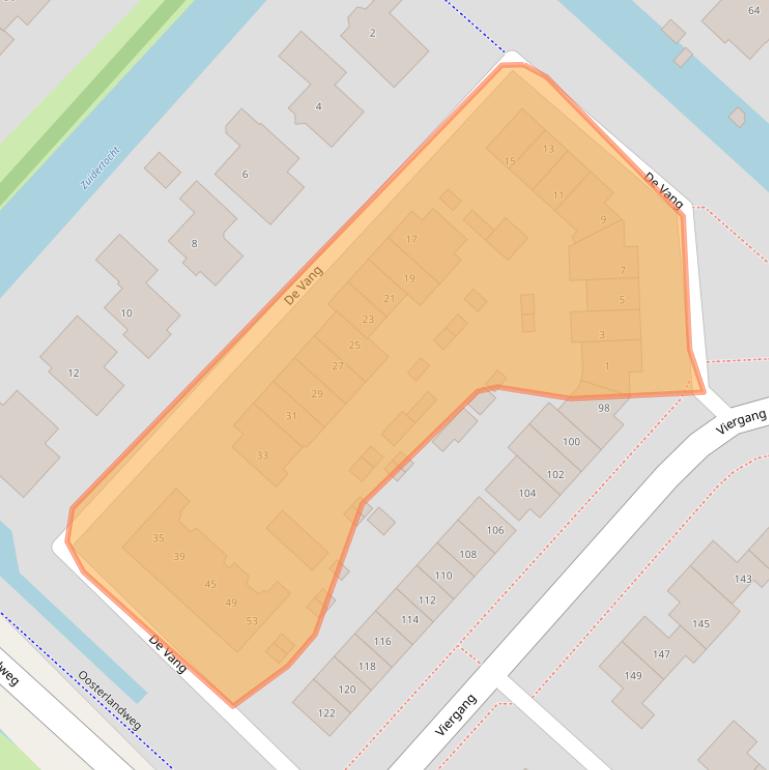 Kaart van postcodegebied 3642CR.