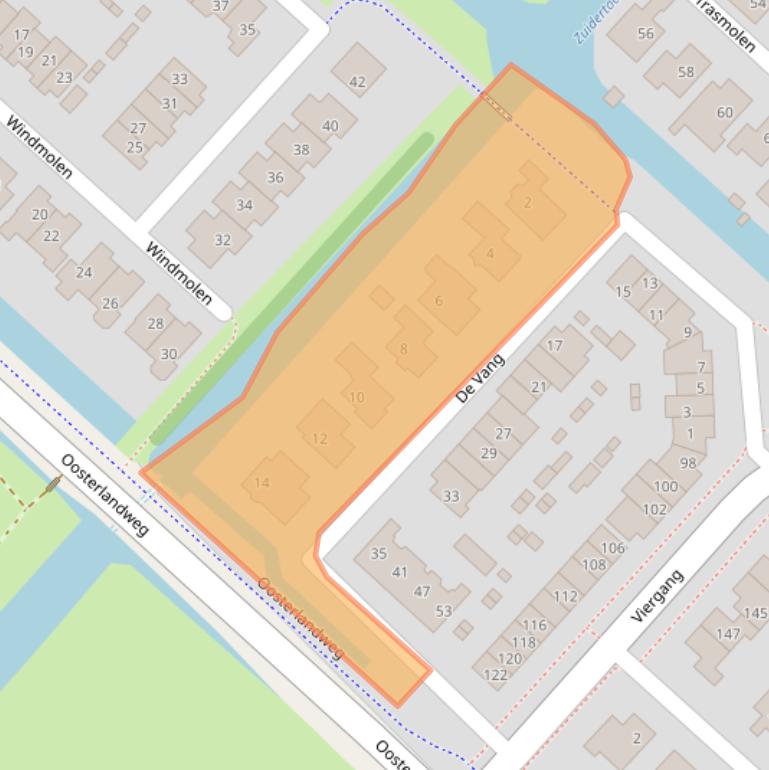 Kaart van postcodegebied 3642CS.