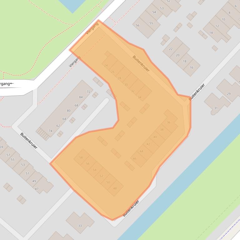 Kaart van postcodegebied 3642CT.