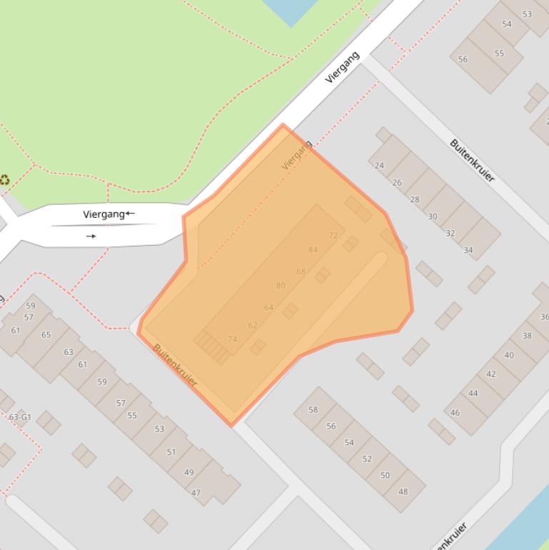 Kaart van postcodegebied 3642CV.