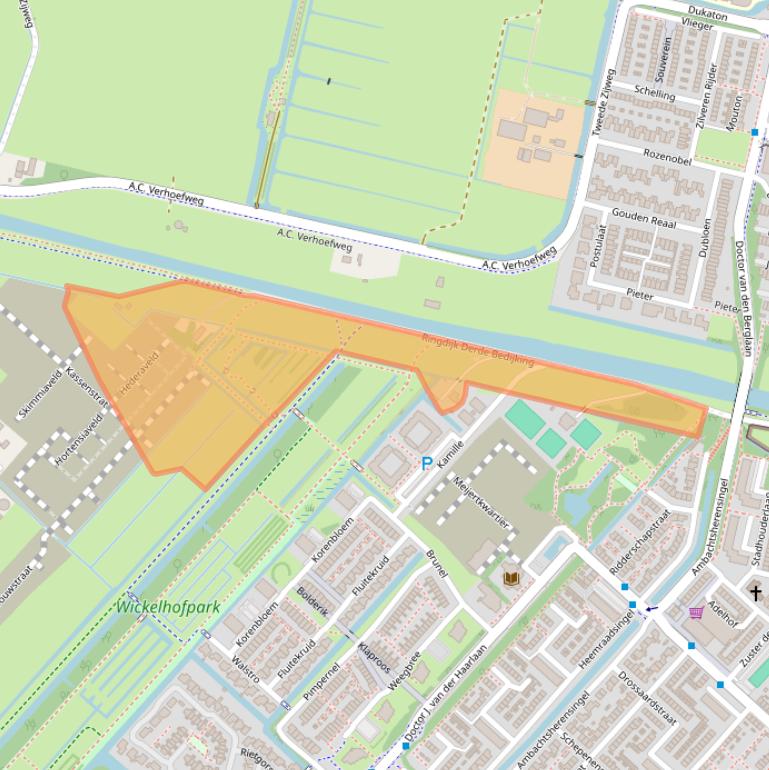 Kaart van postcodegebied 3642EZ.