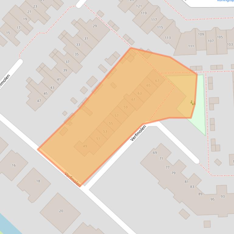 Kaart van postcodegebied 3642ZJ.