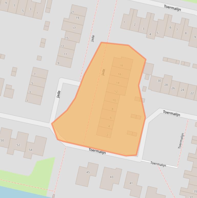 Kaart van postcodegebied 3643AD.