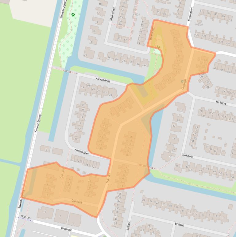 Kaart van postcodegebied 3643AK.