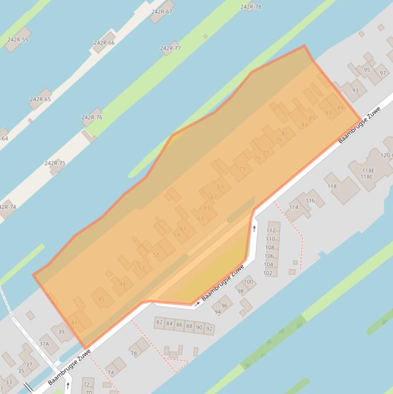 Kaart van postcodegebied 3645AB.