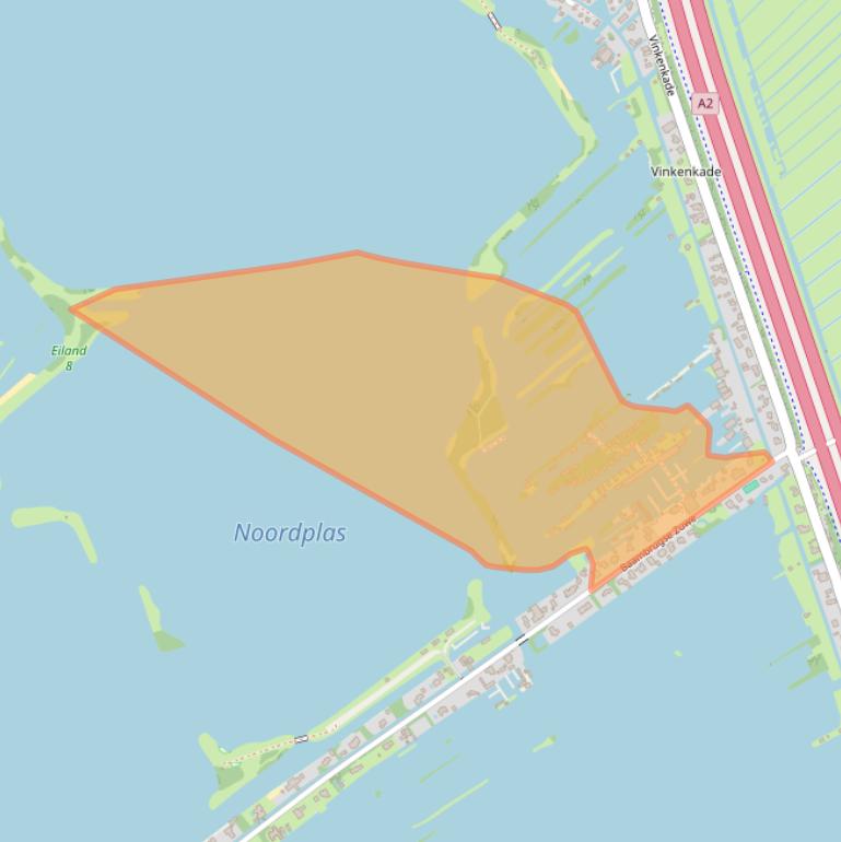 Kaart van postcodegebied 3645AG.