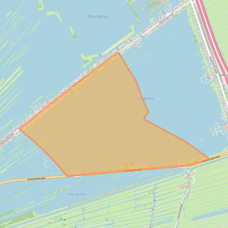 Kaart van postcodegebied 3645AL.