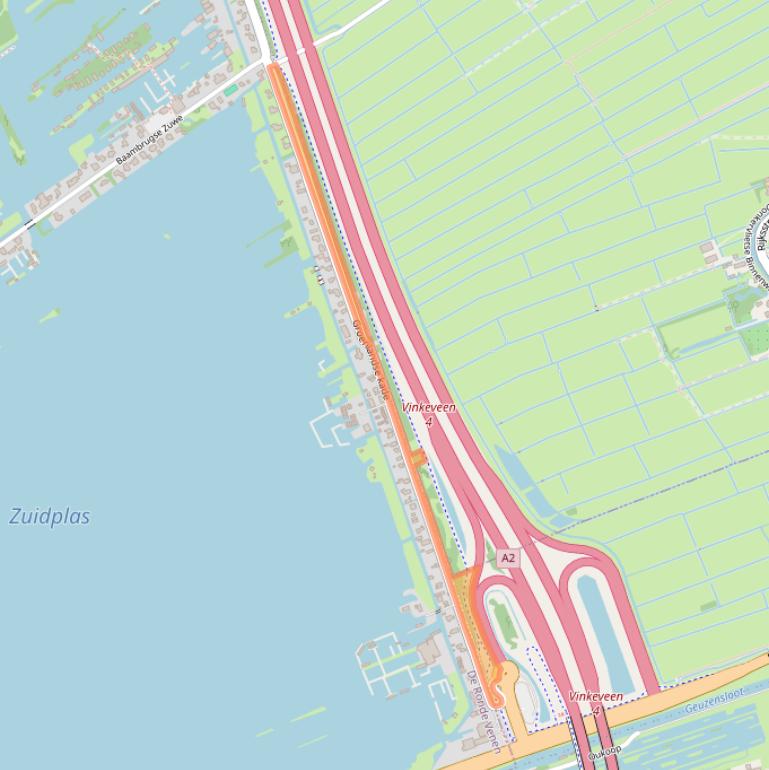 Kaart van postcodegebied 3645BD.