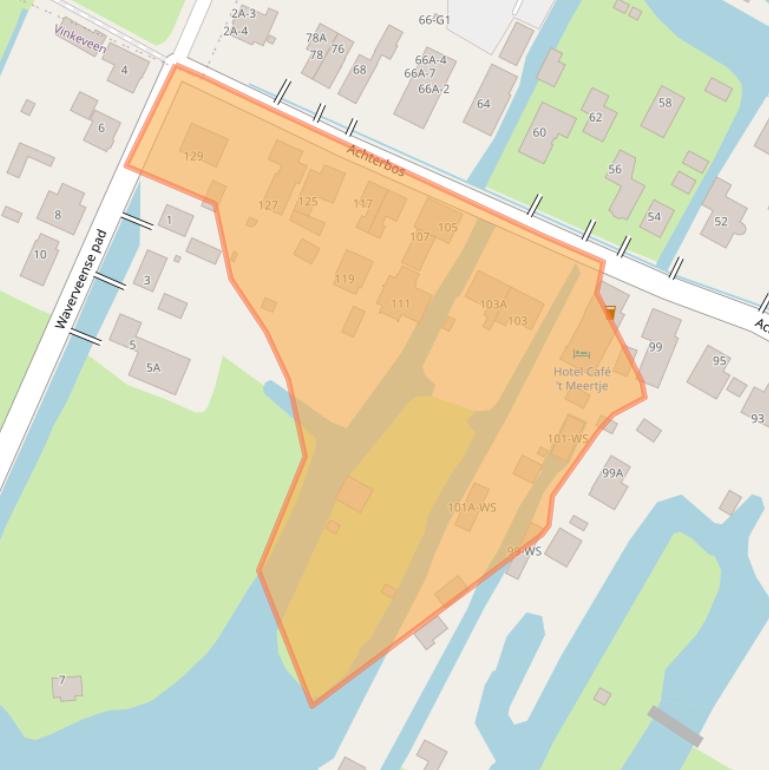 Kaart van postcodegebied 3645CC.