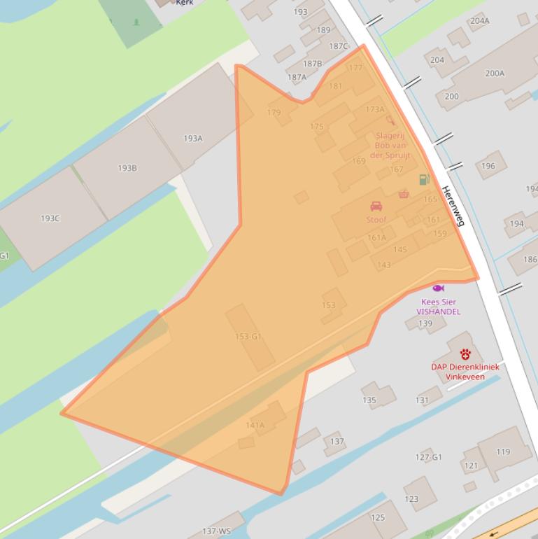 Kaart van postcodegebied 3645DK.