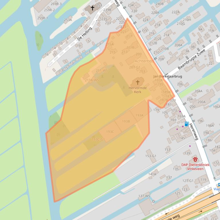 Kaart van postcodegebied 3645DL.