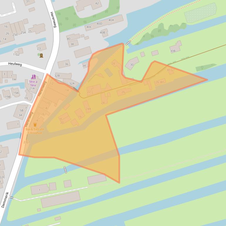 Kaart van postcodegebied 3645DP.