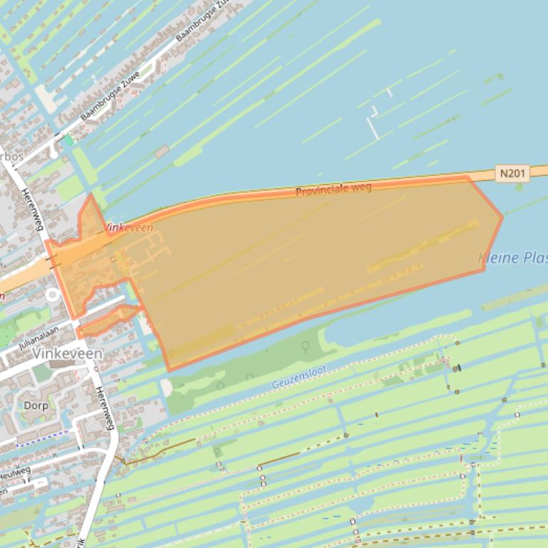 Kaart van postcodegebied 3645DT.