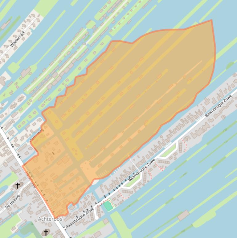 Kaart van postcodegebied 3645DW.