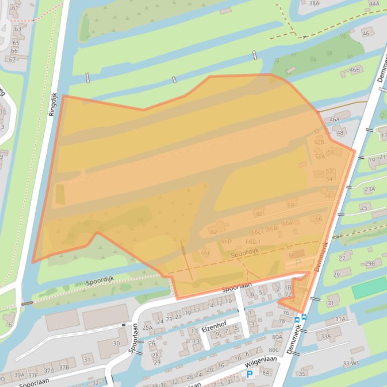 Kaart van postcodegebied 3645ED.