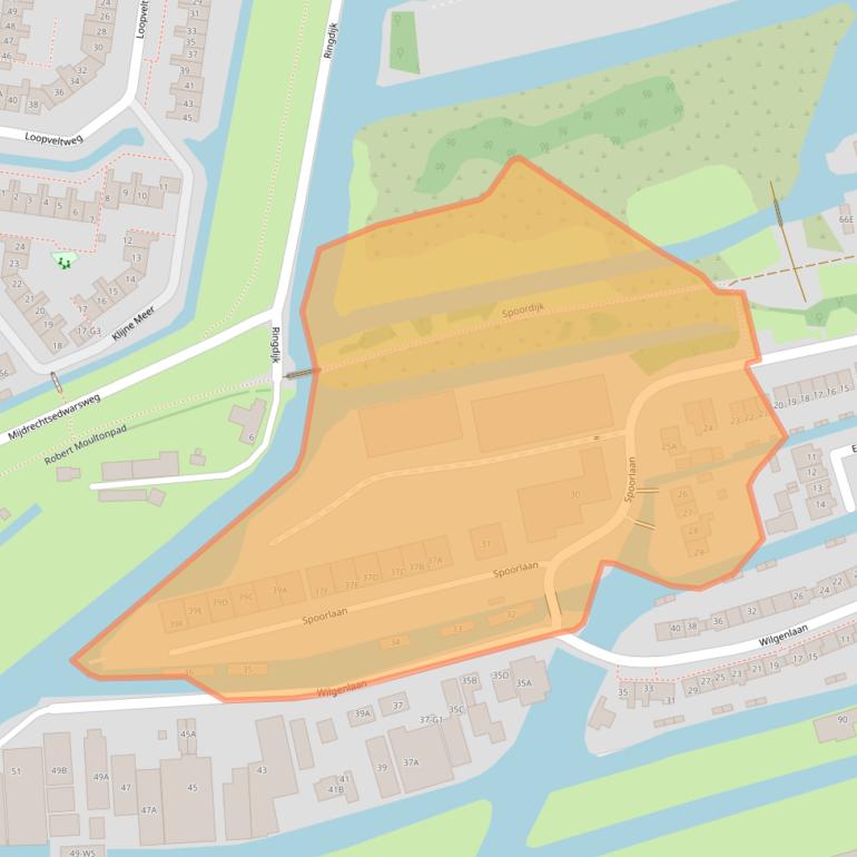 Kaart van postcodegebied 3645EK.