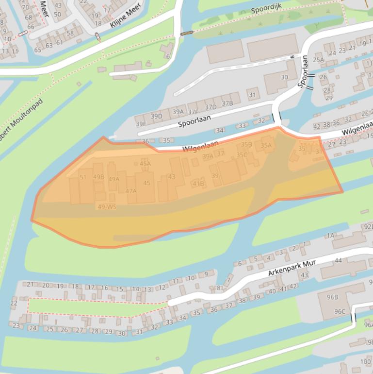 Kaart van postcodegebied 3645EM.