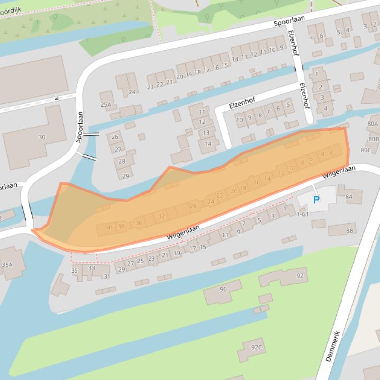 Kaart van postcodegebied 3645EN.