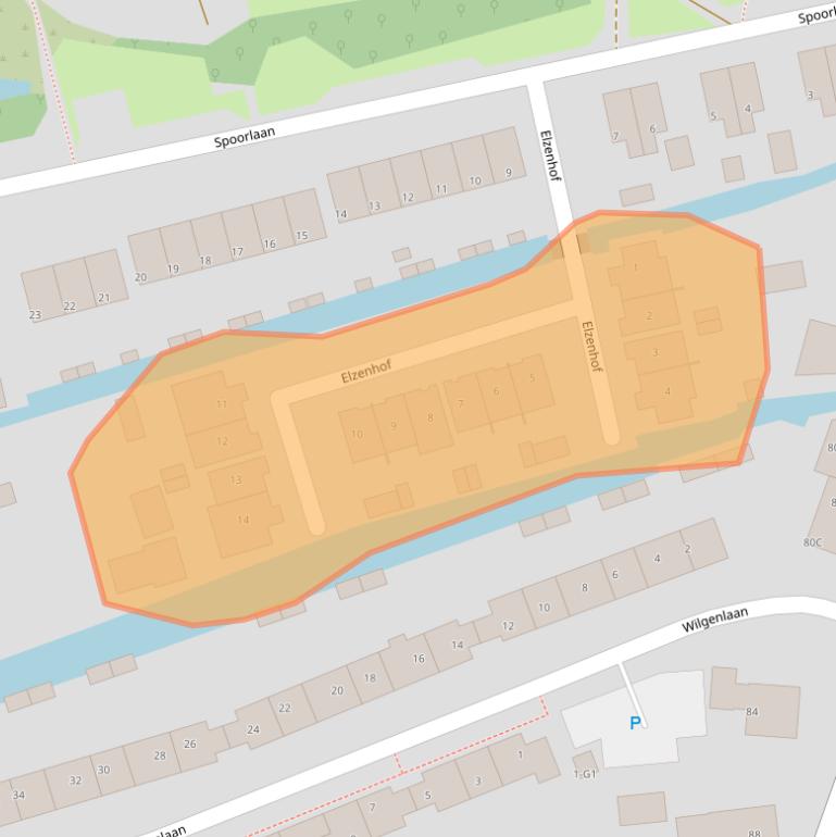 Kaart van postcodegebied 3645EP.