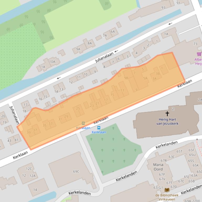 Kaart van postcodegebied 3645ES.