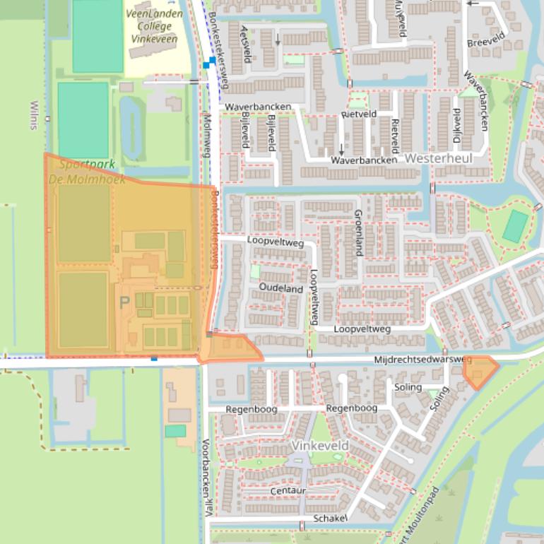 Kaart van postcodegebied 3645GA.