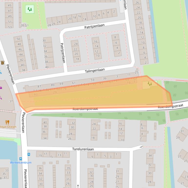 Kaart van postcodegebied 3645GL.