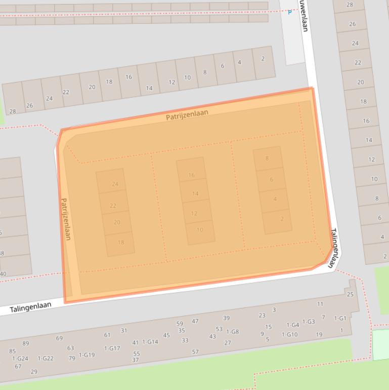 Kaart van postcodegebied 3645GM.