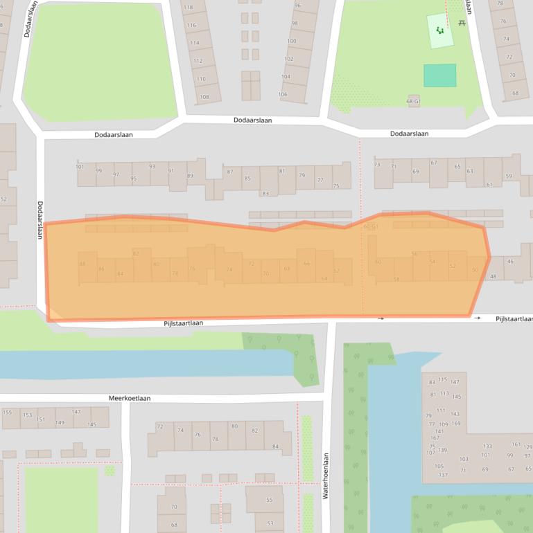 Kaart van postcodegebied 3645GT.